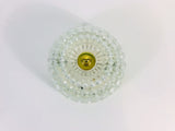 Textured Glass Flush Mount by Glashütte Limburg, Germany, 1960s