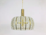 Crystal Glass and Brass Chandelier by Emil Stejnar for Rupert Nikoll, Germany, 1960s