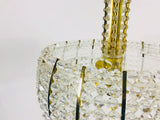 Crystal Glass and Brass Chandelier by Emil Stejnar for Rupert Nikoll, Germany, 1960s