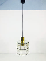 Mid Century Pendant Lamp by Glashütte Limburg, Germany, 1960s