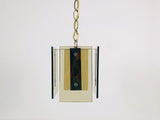 Italian Mid Century Glass Pendant Lamp by Veca, Italy, 1960s