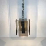Italian Mid Century Glass Pendant Lamp by Veca, Italy, 1960s