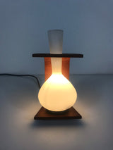 Exceptional Pair of Teak Wall Lamps attributed to Stilnovo, Italy, 1960s