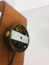 Exceptional Pair of Teak Wall Lamps attributed to Stilnovo, Italy, 1960s