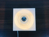 Square Metal Flush Mount by Klaus Hempel for Kaiser, Germany 1970s
