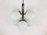 Mid-Century 9-Arm Chrome Ceiling Lamp from Kaiser, Germany, 1960s