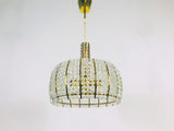 Crystal Glass and Brass Chandelier by Emil Stejnar for Rupert Nikoll, Germany, 1960s