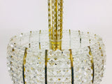 Crystal Glass and Brass Chandelier by Emil Stejnar for Rupert Nikoll, Germany, 1960s