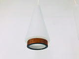 Mid-Century Modern Danish Teak Hanging Lamp, 1960s