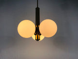 Mid-Century 3-Arm Brass Ceiling Lamp from Kaiser, Germany, 1960s