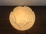 Peill and Putzler Artichoke Space Age White Glass Flush Mount, Germany, 1970s