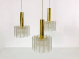 Midcentury Modern Cascade Pendant Lamp by Doria, Germany, 1960s