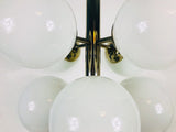 Mid-Century 9-Arm Chrome Ceiling Lamp from Kaiser, Germany, 1960s