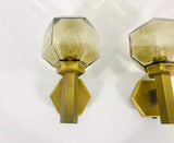 Pair of 2, Brass Wall Lamps by Hillebrand, Germany, 1960s