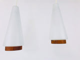 Mid-Century Modern Danish Teak Hanging Lamp, 1960s