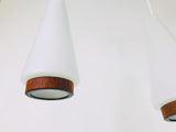 Mid-Century Modern Danish Teak Hanging Lamp, 1960s