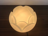 Peill and Putzler Artichoke Space Age White Glass Flush Mount, Germany, 1970s