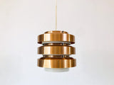 Danish Copper Hanging Lamp, 1960s