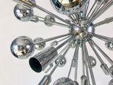 Mid-Century Modern Chrome Sputnik Chandelier by Cosack, Germany, 1960s
