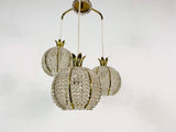 Crystal Glass and Brass Cascade Chandelier by Emil Stejnar for Rupert Nikoll, Austria, 1960s