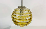1 of 7 Mid Century Modern Murano Glass Ball Pendant Lamp by Doria, Germany, 1960s