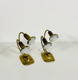 Pair of 2 Beautiful Brass Table Lamps, Germany 1960s