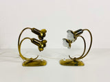 Pair of 2 Beautiful Brass Table Lamps, Germany 1960s
