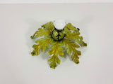 Green Florentine Flower Shape Flushmount Attributed to Banci Firenze, 1950s
