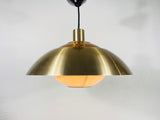 Danish Brass Hanging Lamp, Denmark, 1970s