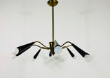 Mid-Century Modern Sputnik Chandelier, Germany, 1950s