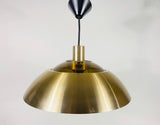 Danish Brass Hanging Lamp, Denmark, 1970s