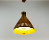 Midcentury Rare Copper Pendant Lamp by Vereinigte Werkstätte, 1960s