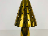 Midcentury Solid Brass Table Lamp by Studio Lambert, 1980s