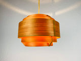 Midcentury Wooden Pendant Lamp by Hans-Agne Jakobsson, Sweden, 1960s