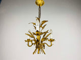 Golden Wheat Sheaf Pendant Lamp by Hans Kögl, Germany, 1970s