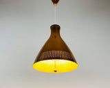 Midcentury Rare Copper Pendant Lamp by Vereinigte Werkstätte, 1960s