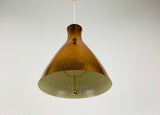 Midcentury Rare Copper Pendant Lamp by Vereinigte Werkstätte, 1960s