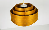 Midcentury Wooden Pendant Lamp by Hans-Agne Jakobsson, Sweden, 1960s