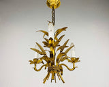 Golden Wheat Sheaf Pendant Lamp by Hans Kögl, Germany, 1970s