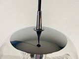 1 of 2 Transparent Glass Pendant Lamp by Koch & Lowy for Peill and Putzler, 1960