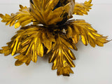 Golden Florentine Flower Shape Flushmount by Banci, Italy, 1970s