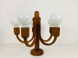 Teak Pendant Lamp with 5 Arms by Domus, 1960s