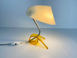 Extraordinary White and Orange Perspex Table Lamp, 1970s