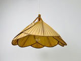 Mid-Century Modern Uchiwa Pendant Lamp in the Style of Ingo Maurer, 1970s