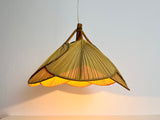 Mid-Century Modern Uchiwa Pendant Lamp in the Style of Ingo Maurer, 1970s