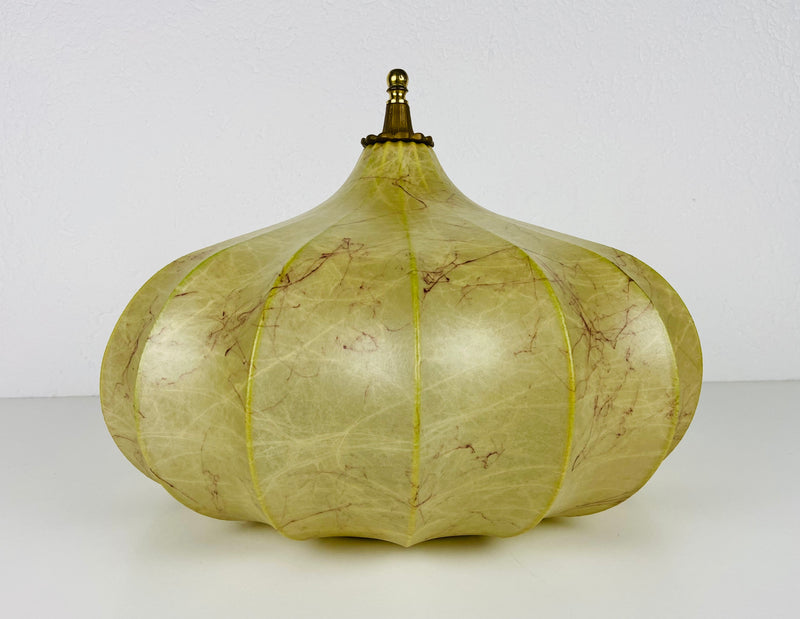 Round Mid-Century Modern Cocoon Flush Mount, 1960s, Italy