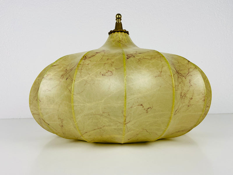 Round Mid-Century Modern Cocoon Flush Mount, 1960s, Italy