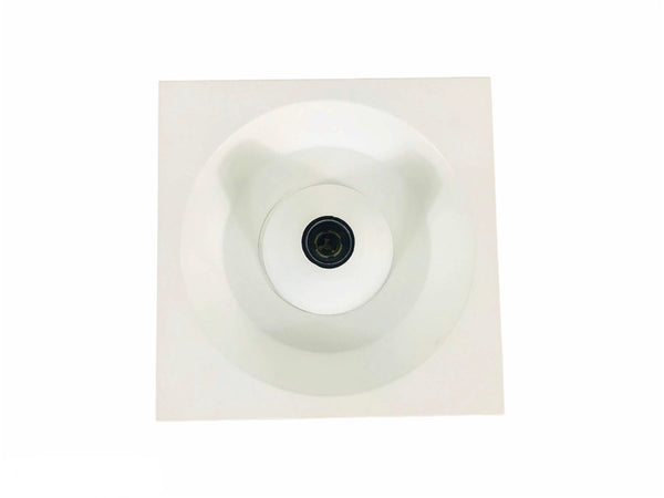 Square Metal Flush Mount by Klaus Hempel for Kaiser, Germany 1970s