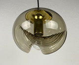 Amber Glass Pendant Lamp by Koch & Lowy for Peill and Putzler, 1960