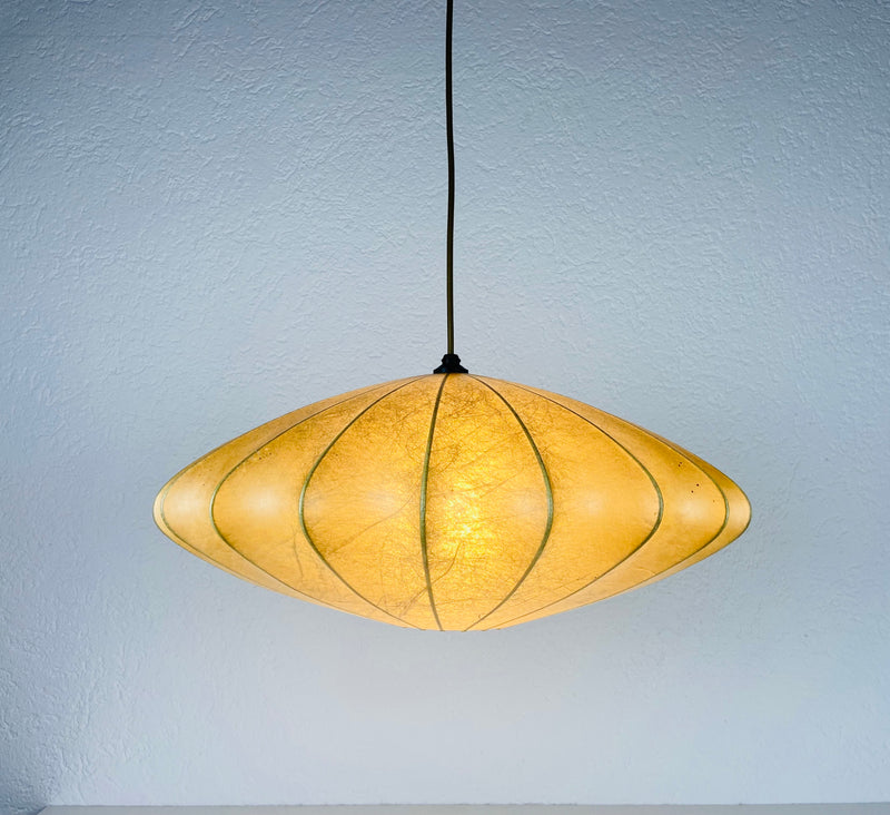 Mid-Century Modern Saucer Cocoon Pendant Lamp by George Nelson, 1960s